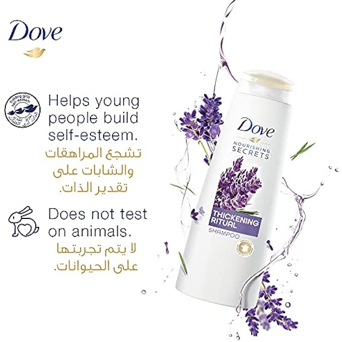 Dove Thickening Ritual Shampoo Lavender, 400ml + Dove Conditioner, 320ml - Image 4